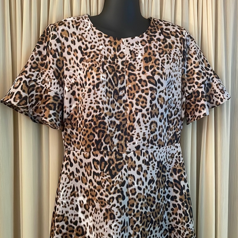 NWOT Banana Republic Dress Sz 4 Leopard Print